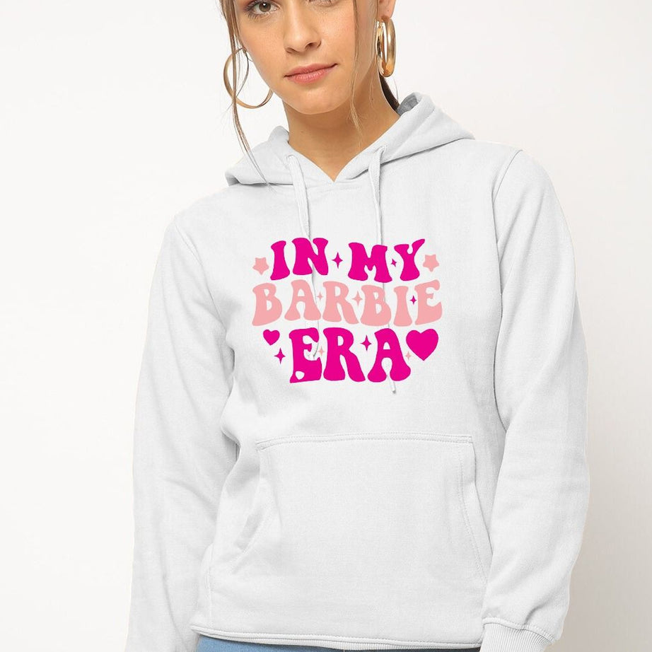 In my Barbie Era Printed Pullover Hood for Women And Girls