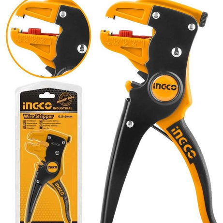 Ingco Wire Stripper Industrial 0.5-6mm Cable Strippers Crimping Plier Peeled Pliers Insulation Remover Cutter Plier Multi Hand Tools HWSP15608 - Oshi.pk - Buy & Sell Online