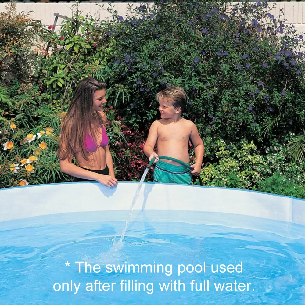 INTEX Snapset Pool 56452 6 FT X 15 IN Plastic Swimming Pool Vinyl kids Play Pool 6 Feet Big Round Swimming Pool Kids Play Pool Baby Pool Swiming