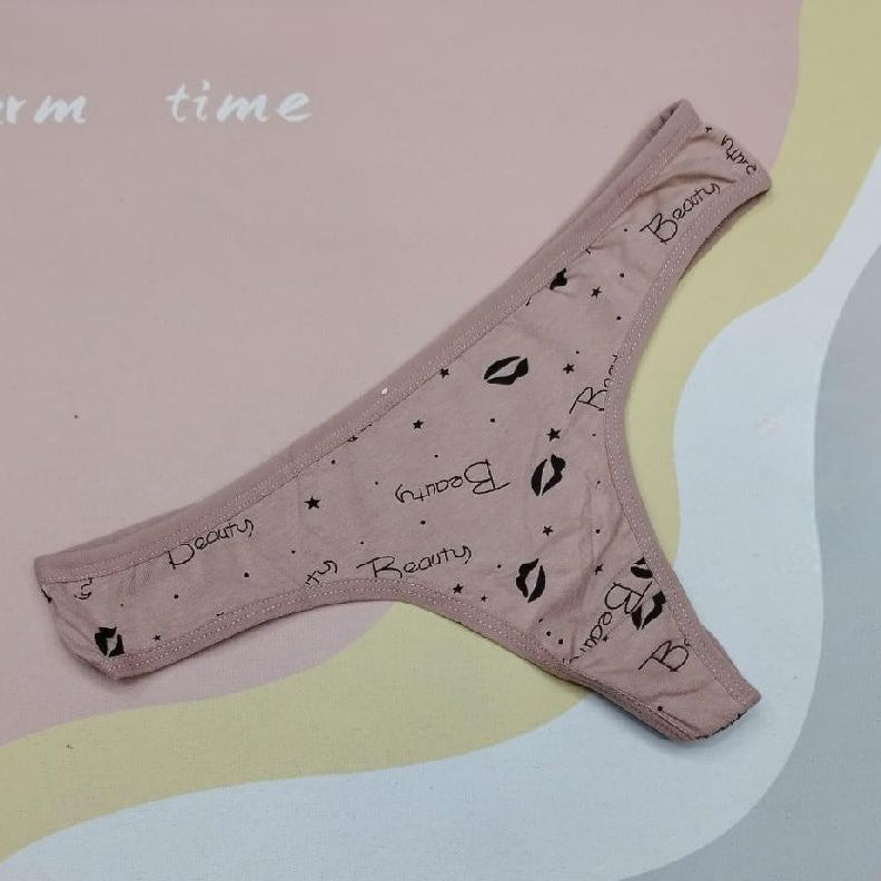 Pack of 3 Printed Seamless Cotton Thong Panties - Oshi.pk - Buy & Sell Online