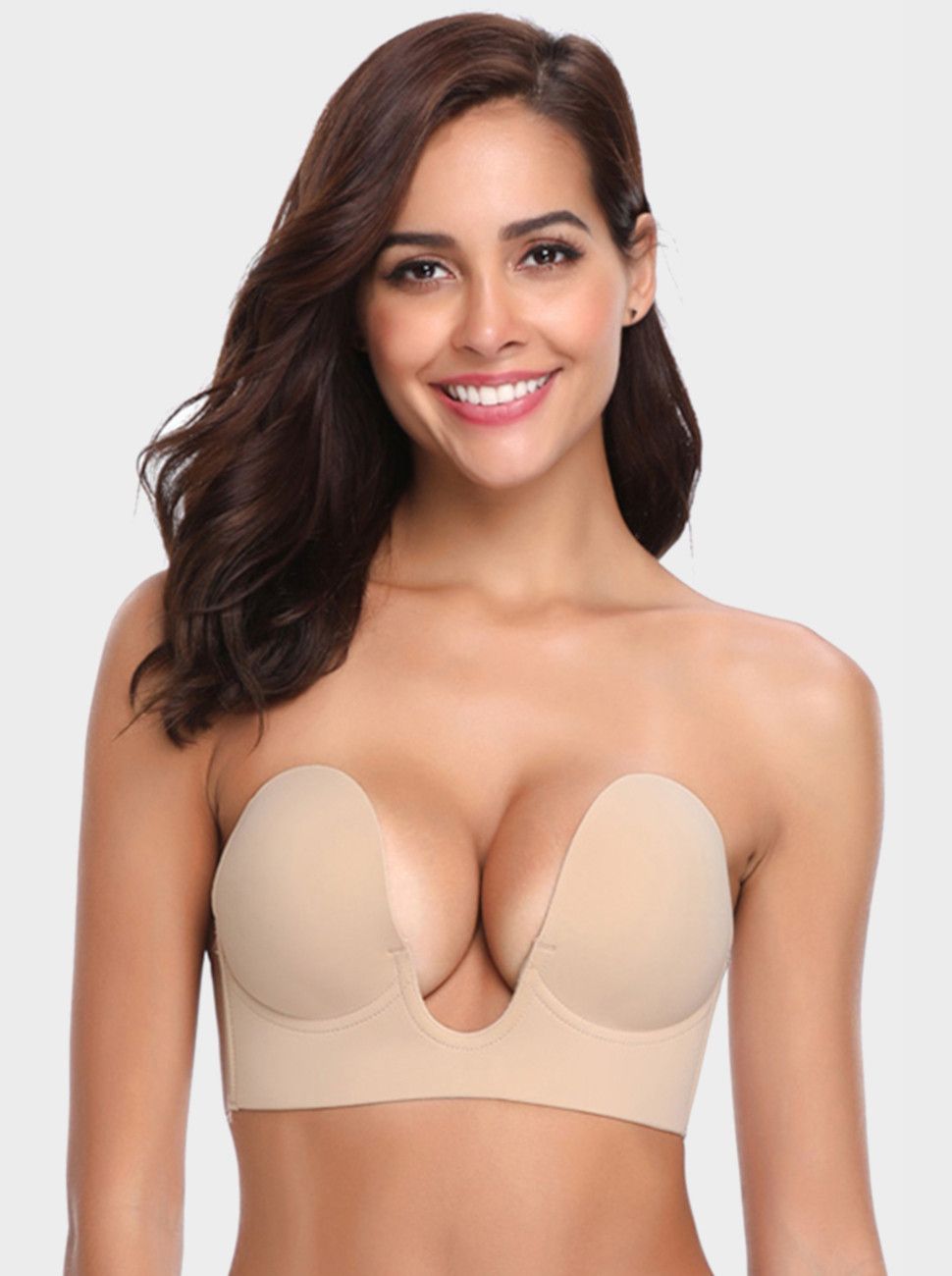 Invisible silicone bra