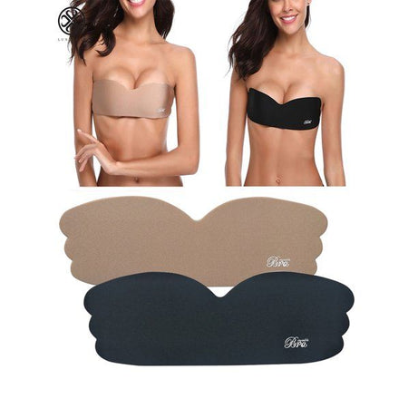 Invisible Silicone Bra Strapless Self-Adhesive Lift Up Nipple Cover Chest Paste - Oshi.pk - Buy & Sell Online