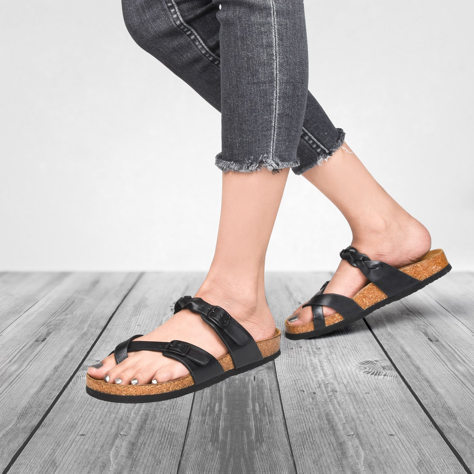 Irenic Strappy Slide Sandals - Oshi.pk - Buy & Sell Online