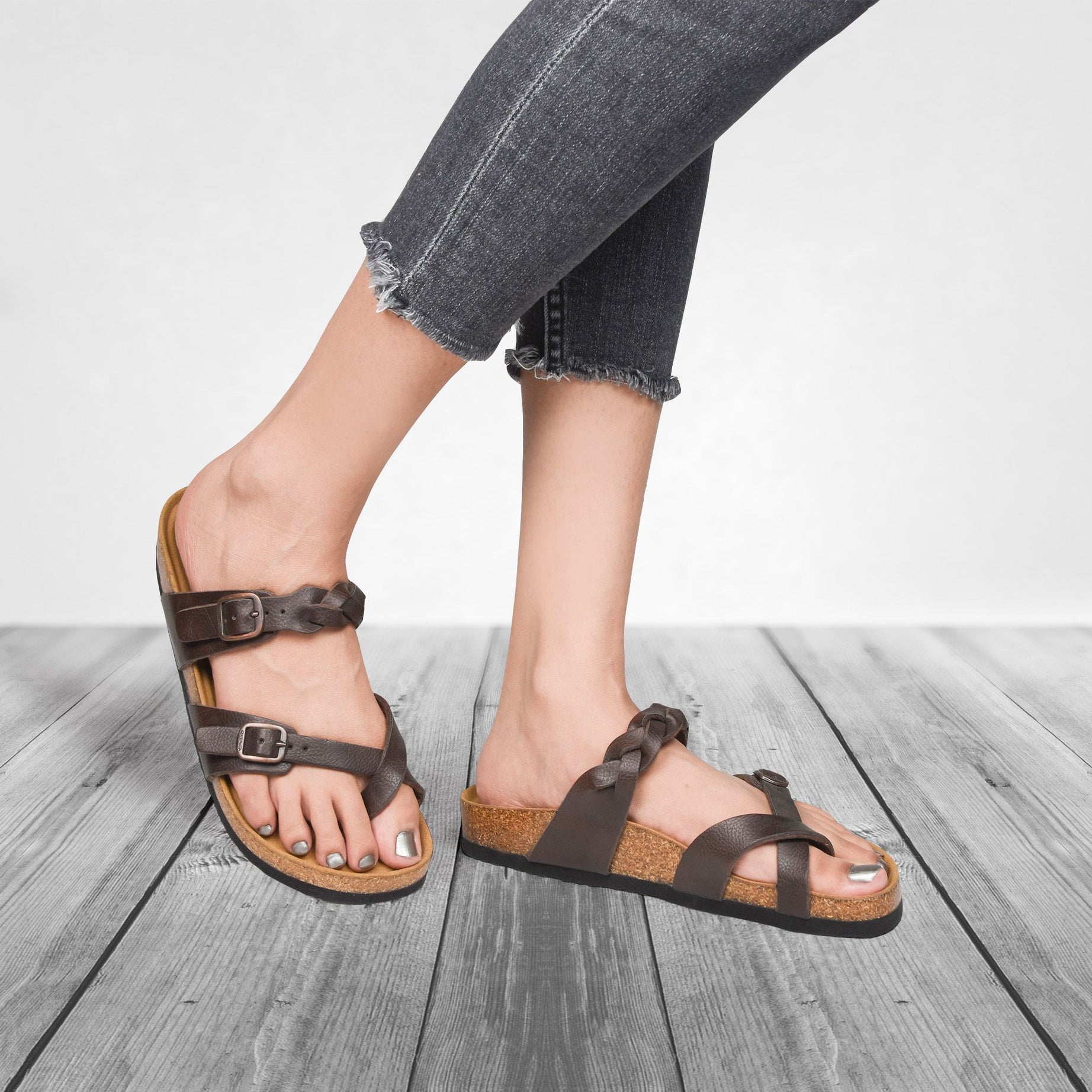 Irenic Strappy Slide Sandals - Oshi.pk - Buy & Sell Online