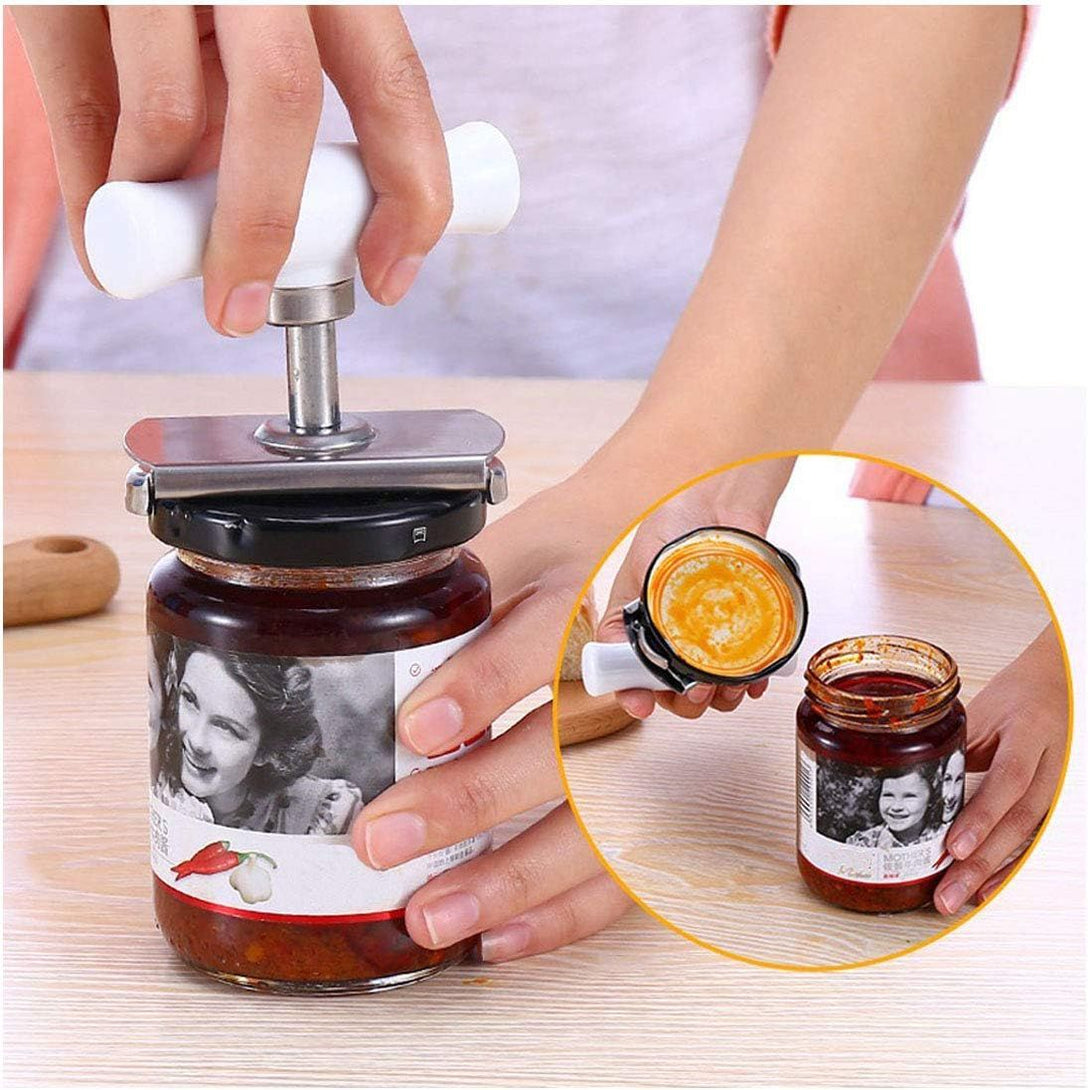 Jar Opener Multifunction Adjustable for 1-4 inches Bottle Can, Stainless Steel Lids Off Jar Opener. Fit Seniors, Arthritis, Women, Chilren, Weak Hands - Oshi.pk - Buy & Sell Online