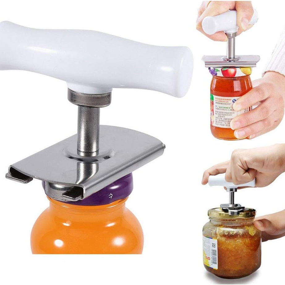 Jar Opener Multifunction Adjustable for 1-4 inches Bottle Can, Stainless Steel Lids Off Jar Opener. Fit Seniors, Arthritis, Women, Chilren, Weak Hands - Oshi.pk - Buy & Sell Online