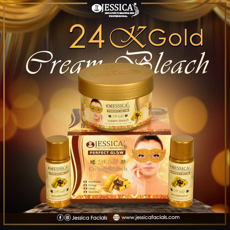 JESSICA 24K GOLD BLEACH & ACTIVATOR 500G - PERFECT GLOW - Oshi.pk - Buy & Sell Online