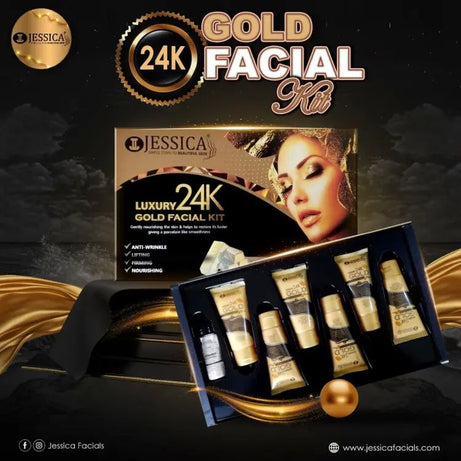 JESSICA LUXURY 24K GOLD FACIAL KIT 6 STEP - Oshi.pk - Buy & Sell Online