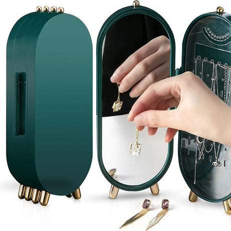 Jewelry Storage Box for Women Foldable Acrylic Jewelry Display Stand - Oshi.pk - Buy & Sell Online