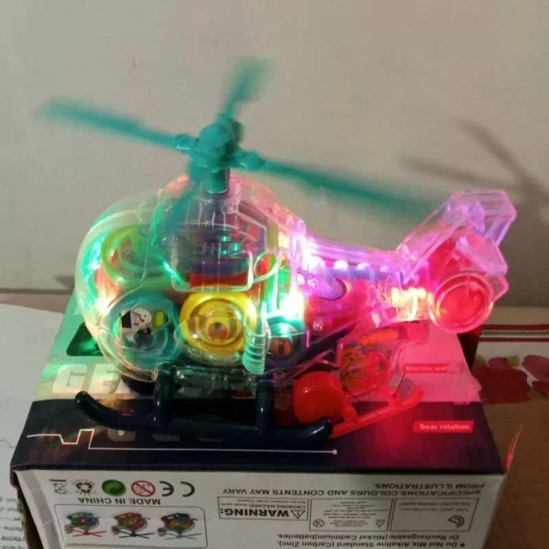 JIAERLE Toys - Transparent Gear Electric Helicopter - Battery Operated - Oshi.pk - Buy & Sell Online