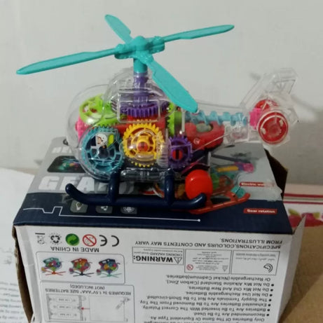 JIAERLE Toys - Transparent Gear Electric Helicopter - Battery Operated - Oshi.pk - Buy & Sell Online