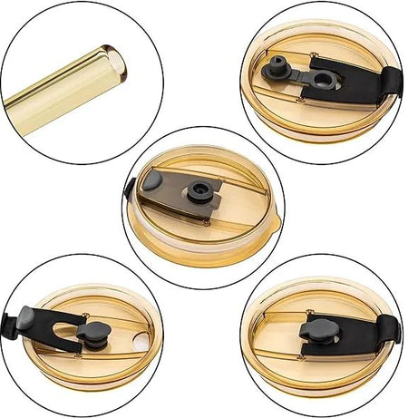 Juice Cup With Straw Glass Material (450ml) - Oshi.pk - Buy & Sell Online