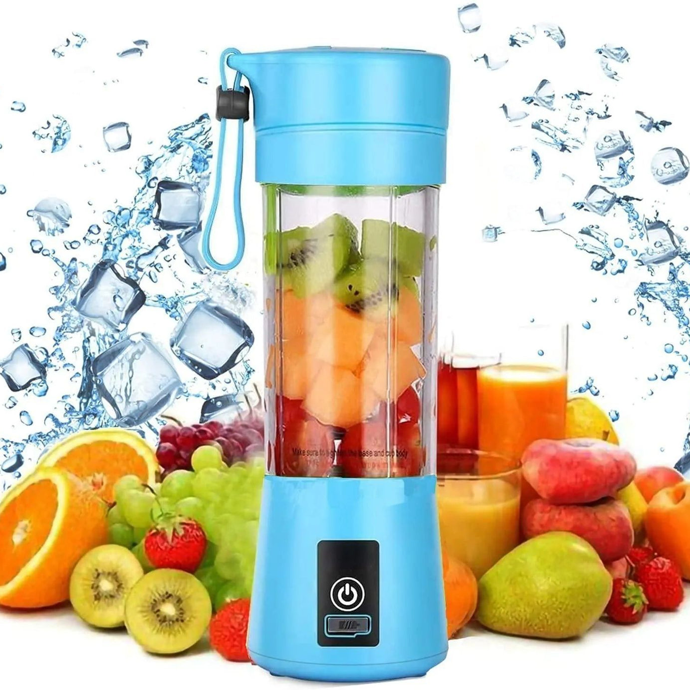 Juicer Blender 6 Blades USB Portable 380ml Mini Fruit Bottle Juicer Small Blender