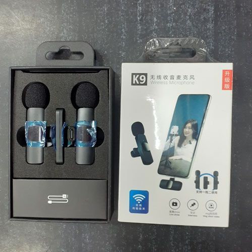 K9 Double Mic Plus 3 Connectors (IPhone Plus Type C Plus Android) - Oshi.pk - Buy & Sell Online