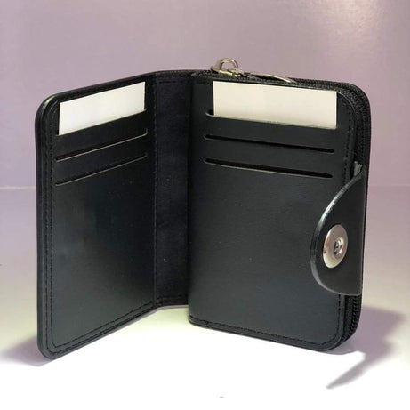 KaiHua Style Men's PU Leather Bifold ID Card Holder Bifold Zipper Purse Men Wallet - Oshi.pk - Buy & Sell Online