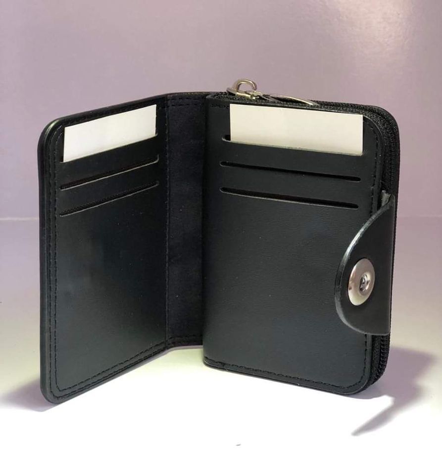 KaiHua Style Men's PU Leather Bifold ID Card Holder Bifold Zipper Purse Men Wallet - Oshi.pk - Buy & Sell Online