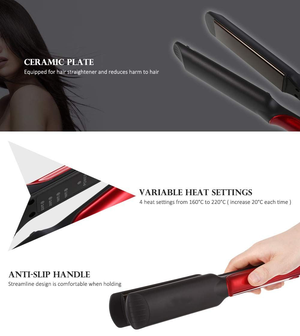 Kemei 531 Km-531 Professional Hair Straightner with Temperature Control ionic plate - Oshi.pk - Buy & Sell Online
