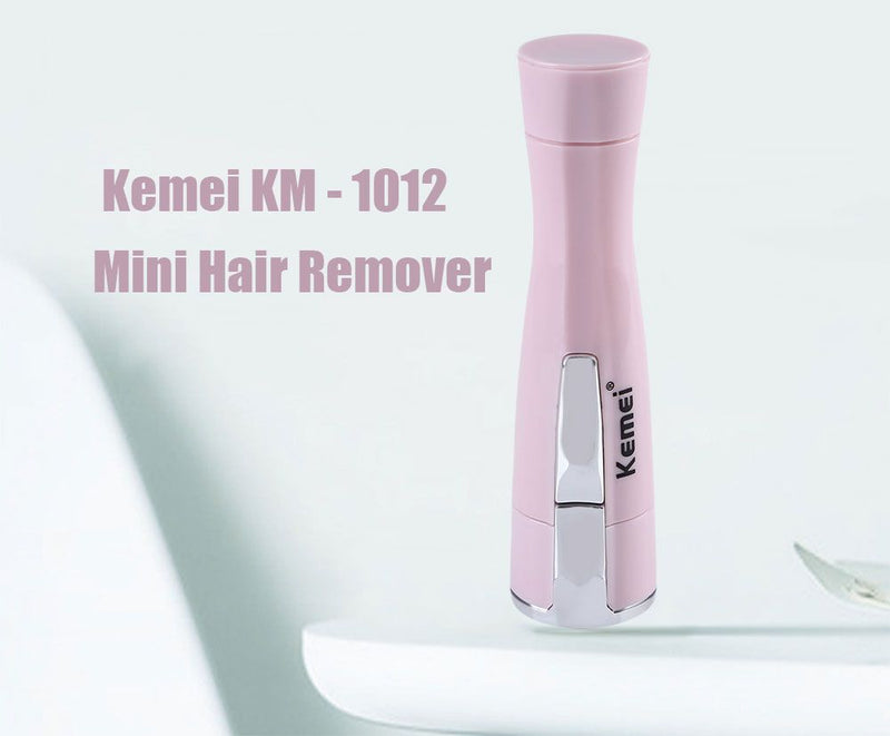 Kemei KM-1012 Mini Lady Epilator Electric Shaver Women Hair Remover Portable Depilatory Female Razor Shaver Travel Essentials - Oshi.pk - Buy & Sell Online