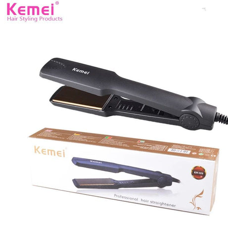 Kemei KM-329 Professional Hair Straightener With Temperature Control- For Women - Oshi.pk - Buy & Sell Online