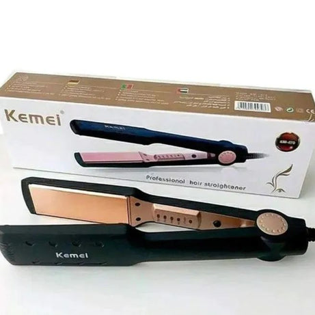 Kemei Km-470 - Professional Hair Straightener - km 470 - Black Titanium Golden Plate with digital temperature control Straightner - Oshi.pk - Buy & Sell Online