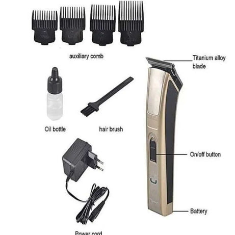 Kemei KM-5017 Electric Hair Clipper Trimmer Rechargeable Ergonomically Shaver Razor Cordlesss Adjustable Clipper For Child Pet - Oshi.pk - Buy & Sell Online