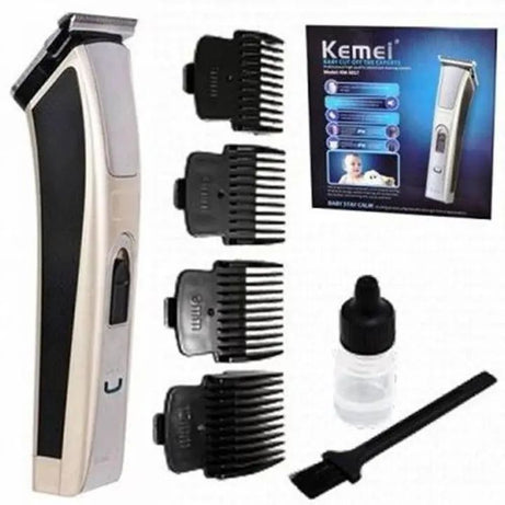 Kemei KM-5017 Electric Hair Clipper Trimmer Rechargeable Ergonomically Shaver Razor Cordlesss Adjustable Clipper For Child Pet - Oshi.pk - Buy & Sell Online