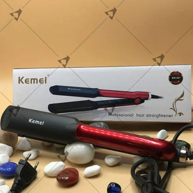 Kemei Km-531 Professional Hair Straightner with Temperature Control ionic plate hair straight - Oshi.pk - Buy & Sell Online