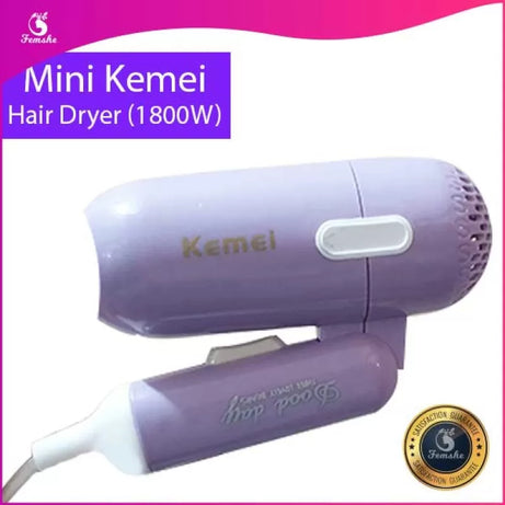 Kemei mini portable Hair Dryer foldable professional hair dryer - Oshi.pk - Buy & Sell Online