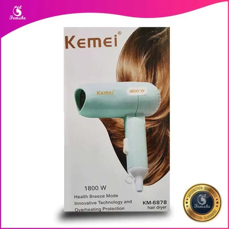 Kemei mini portable Hair Dryer foldable professional hair dryer - Oshi.pk - Buy & Sell Online
