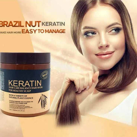 Keratin Brazil Nut Hair Care Balance Keratin Hair Mask & Hair Treatment for Healthy Scalp 500 ml - Oshi.pk - Buy & Sell Online