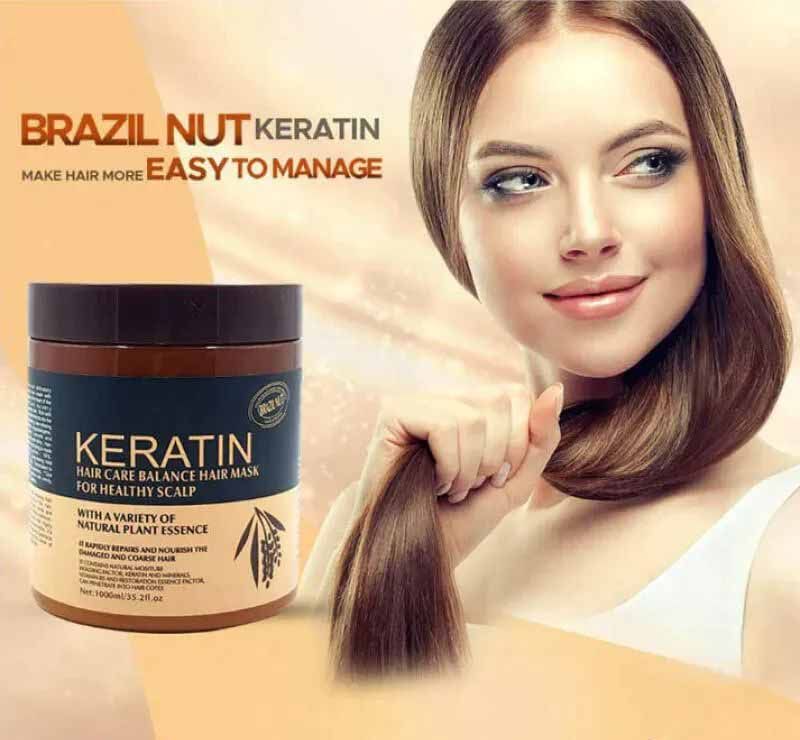 Keratin Brazil Nut Hair Care Balance Keratin Hair Mask & Hair Treatment for Healthy Scalp 500 ml - Oshi.pk - Buy & Sell Online