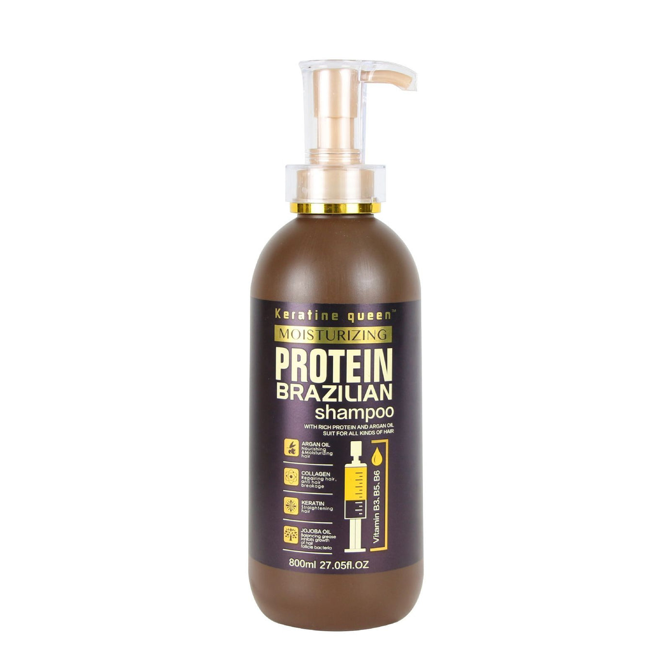 Keratin Protein Brazilian Hair Straightening Shampoo Imported 800ml - Oshi.pk - Buy & Sell Online