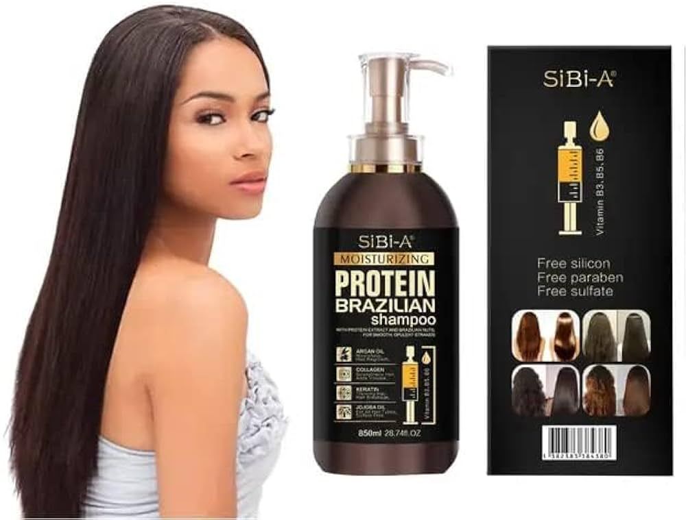 Keratin Protein Brazilian Hair Straightening Shampoo Imported 800ml - Oshi.pk - Buy & Sell Online