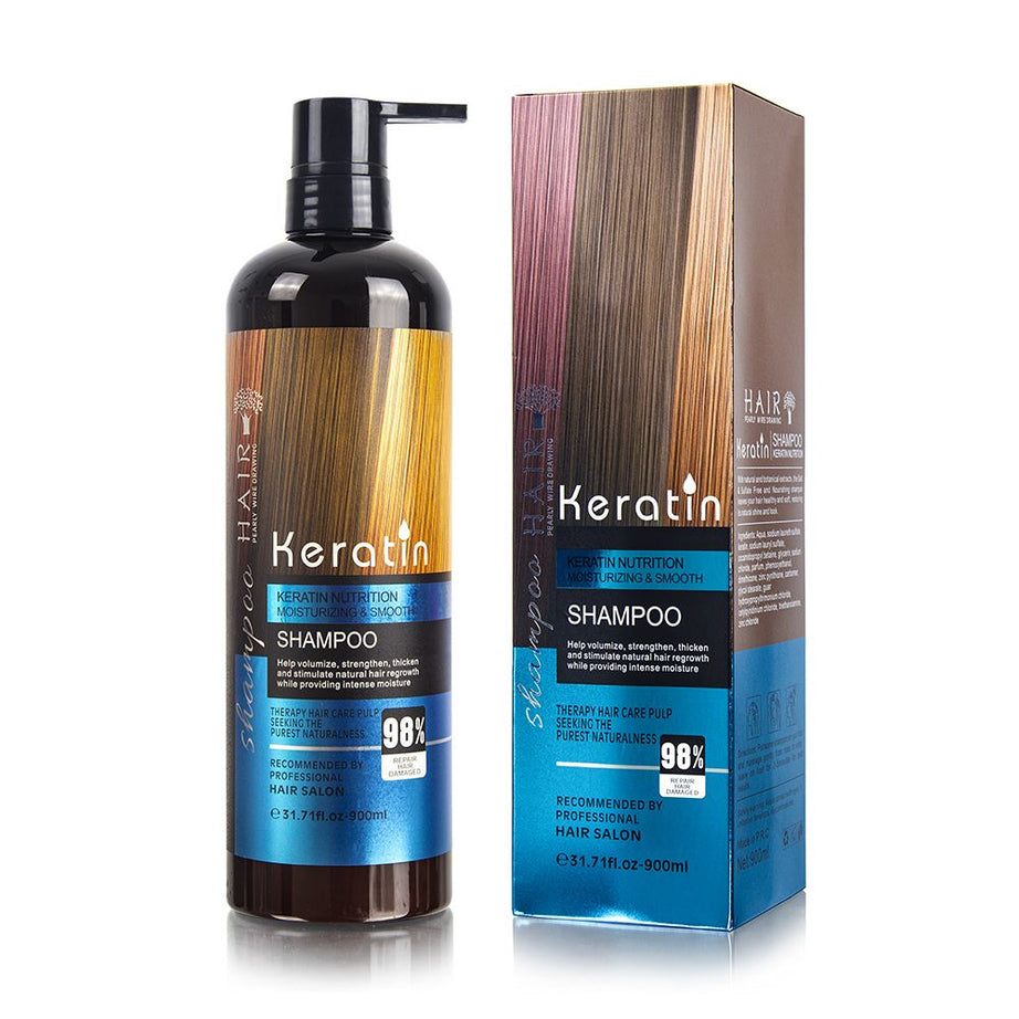 Keratin Sulfate Free Straightening Shampoo Hair 900ml - Oshi.pk - Buy & Sell Online