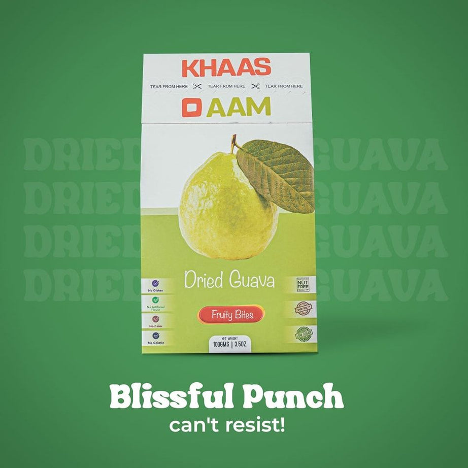 Khaso Aam Dried Guava Flavor 100 Gram, 100% Natural Amrood Fruit Candy Premium Amrud Fruity Bar, Amrod Candy Guawa Pulp Jelly Fruit Bites - Oshi.pk - Buy & Sell Online