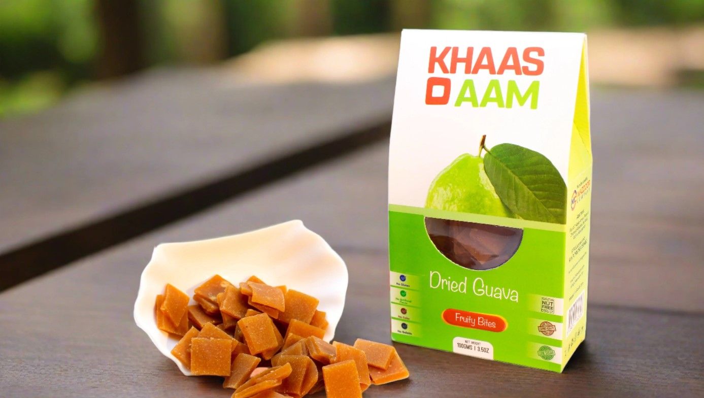 Khaso Aam Guava 100 Gm With Tester Mango Chilli 40gm 100% Natural Dried Guawa Fruit Candy | Khaso Am Premium Amrood Fruit Bar, Mango Chilli Candy Toff - Oshi.pk - Buy & Sell Online