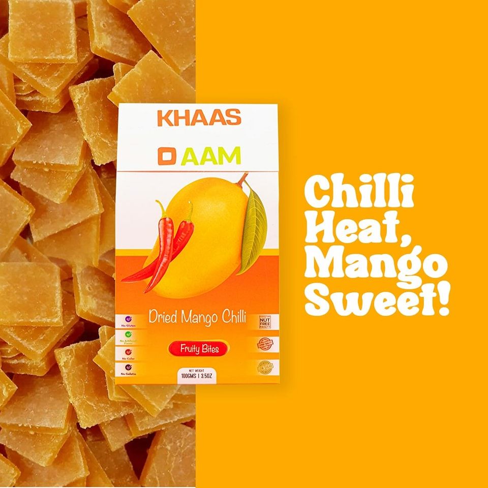 Khaso Aam Mango Chilli Flavor 500 Gm, 100% Natural Dried Chilli Mango Fruit Candy Premium Mango Fruit Bar, Aam Papad Mango Pulp Jelly Fruit Bites - Oshi.pk - Buy & Sell Online