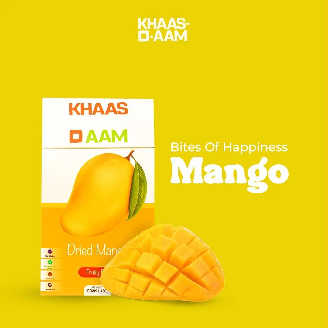 Khaso Aam Mango Langra Flavor 100 Gm, 100% Natural Dried Mango Fruit Candy Premium Mango Fruit Bar, Aam Papad Mango Pulp Jelly Fruit Bites - Oshi.pk - Buy & Sell Online