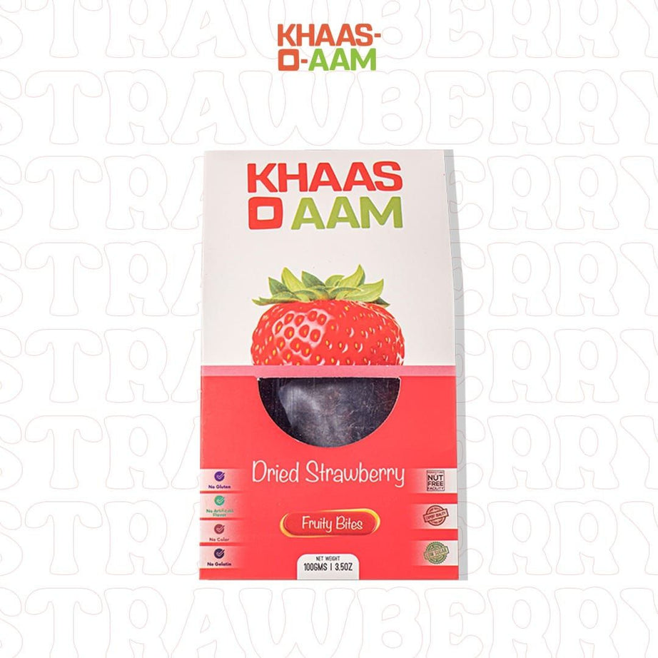 Khaso Aam Strawberry 100Gm With Tester Mango Chilli 40gm 100% Natural Dried Straw berry Fruit Candy | KhasoAam Premium Strawbery Fruit Bar, Aam Papad - Oshi.pk - Buy & Sell Online