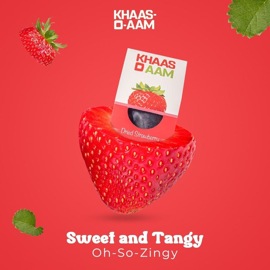 Khaso Aam Strawberry 100Gm With Tester Mango Chilli 40gm 100% Natural Dried Straw berry Fruit Candy | KhasoAam Premium Strawbery Fruit Bar, Aam Papad - Oshi.pk - Buy & Sell Online