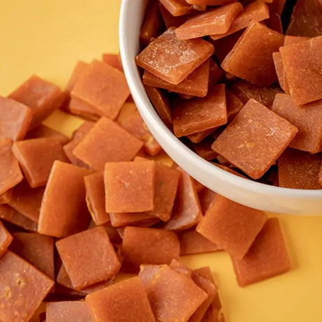 KhasoAam Mango Chilli Flavor 80 Gm, 100% Natural Dried Chilli Mango Fruit Candy Premium Mango Fruit Bar, Aam Papad Mango Pulp Jelly Fruit Bites - Oshi.pk - Buy & Sell Online