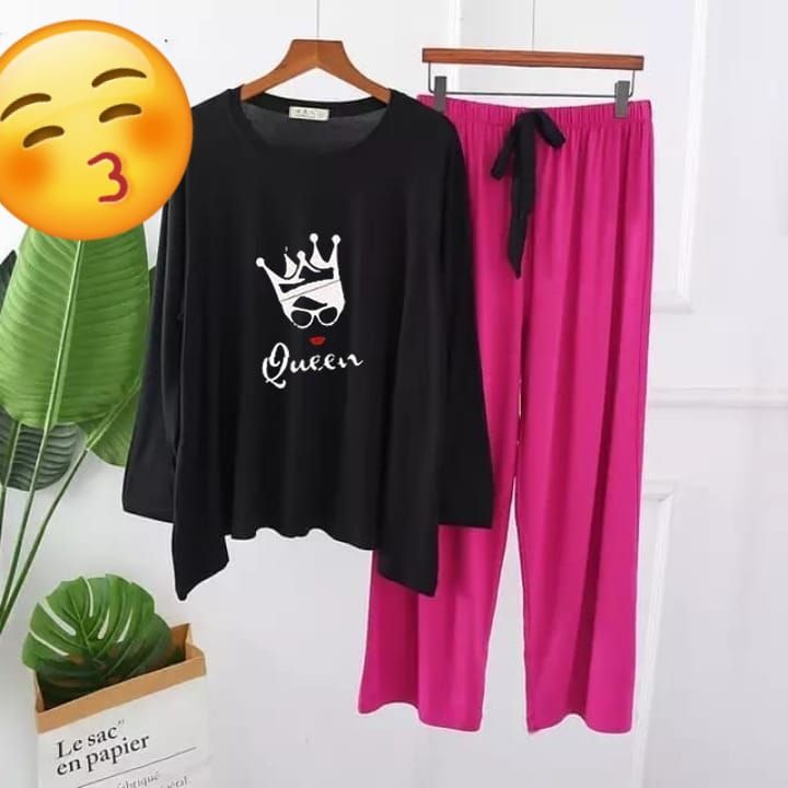 Khokhar Stockists- Queen Printed Lounge Wear Night Dress - Oshi.pk - Buy & Sell Online