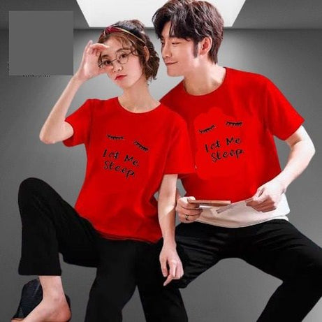 Let Me Sleep Printed Couple Night Dress ( 2 Suit ) - Oshi.pk - Buy & Sell Online