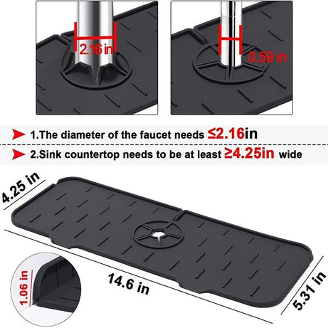 Kitchen Faucet Sink Splash Guard Silicone Sink Faucet Pad Sink Mat - Oshi.pk - Buy & Sell Online