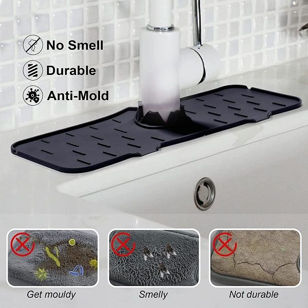 Kitchen Faucet Sink Splash Guard Silicone Sink Faucet Pad Sink Mat - Oshi.pk - Buy & Sell Online