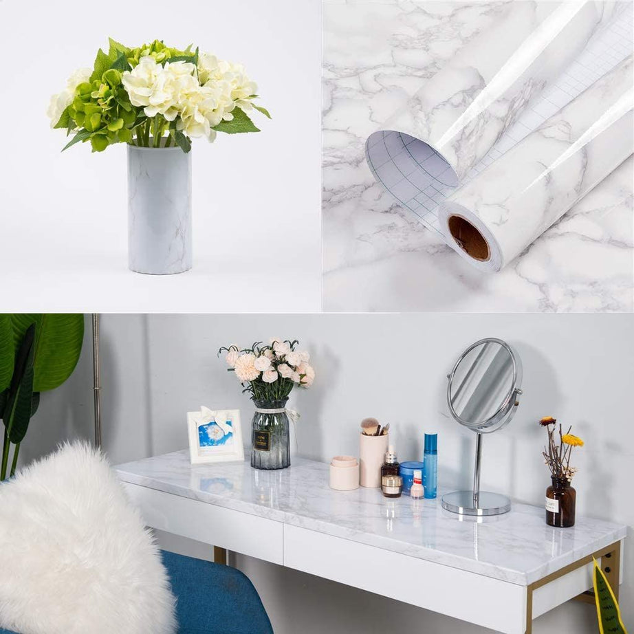 Kitchen Marble Sheet - Marbal Sheet for kitchen 60x200cm - Wall Paper Waterproof Heat Resistant Self Adhesive Anti Oil Kitchen Wallpaper Marble Sheet - Oshi.pk - Buy & Sell Online