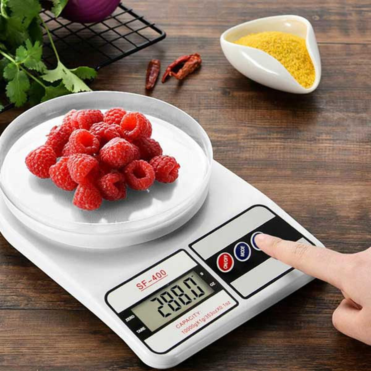 Kitchen Scale, Electronic Digital Kitchen Scale, Small Weight Machine, 10 KG Portable Weight Machine for Weighing Multiple Stuff Like Food Vegetable F - Oshi.pk - Buy & Sell Online