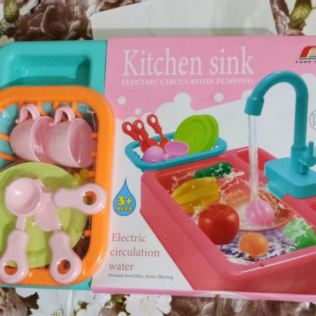 Kitchen Sink Toy - Electric Circulation Pumping-Battery Operated - Oshi.pk - Buy & Sell Online