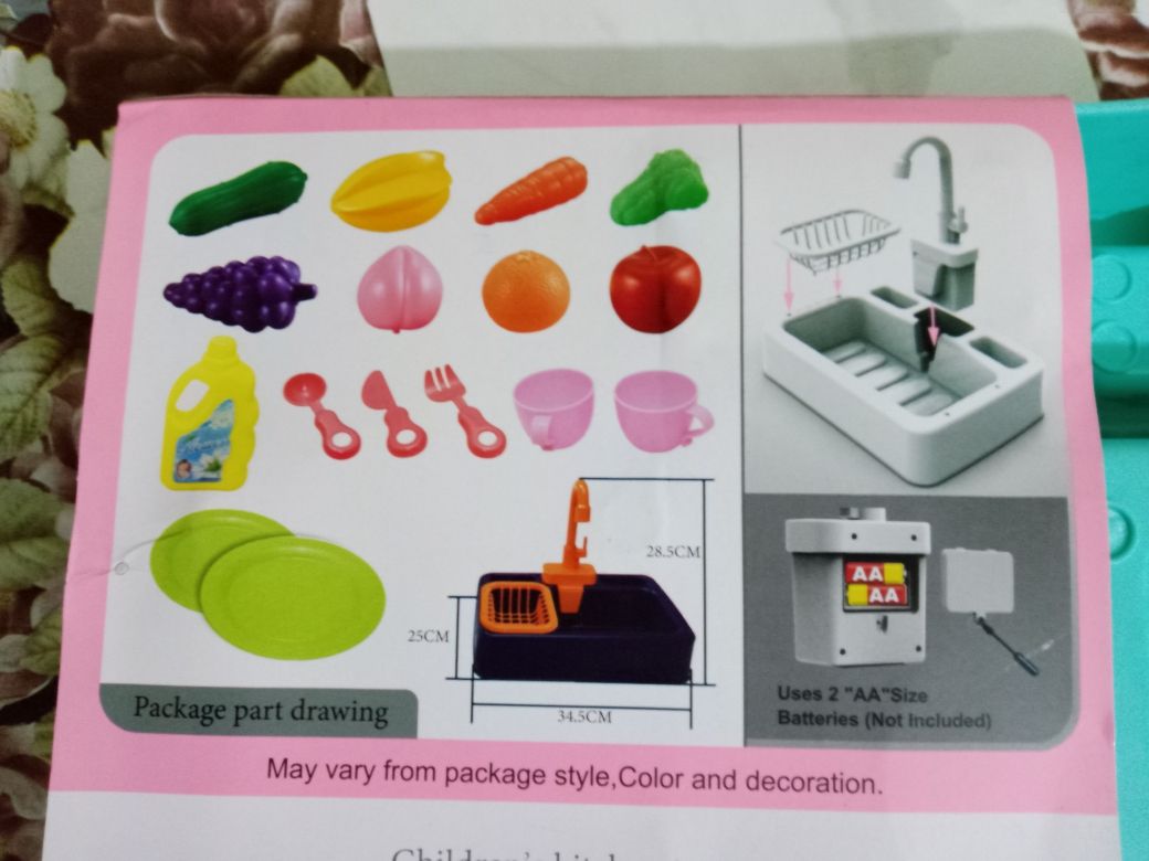 Kitchen Sink Toy - Electric Circulation Pumping-Battery Operated - Oshi.pk - Buy & Sell Online