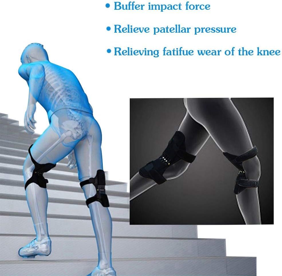 Knee Booster Joint Support Knee Pads Knee Patella Strap Power Lift Spring Force Knee Protection Powerful Support Power-lift Joint Old Cold Leg Knee Ba - Oshi.pk - Buy & Sell Online